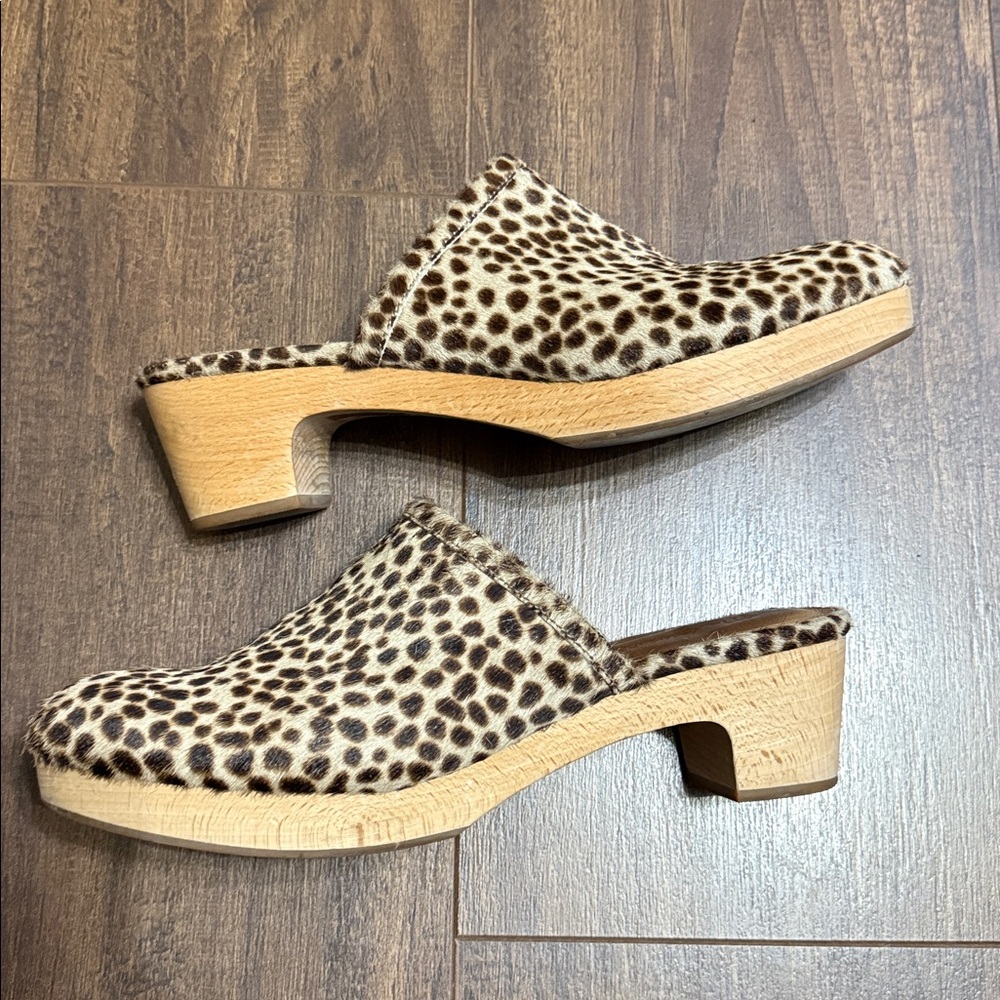 Madewell The Ruby Clog in Dotted Calf Hair size 8.5 - Picture 3 of 9